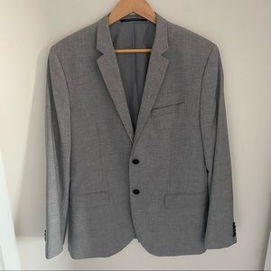H&M Grey Skinny‎ Fit blazer size 42R